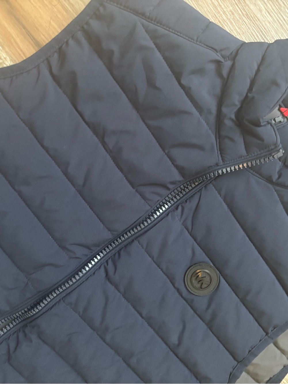 Michael Kors Mens size S Navy Quilted Zip Vest
